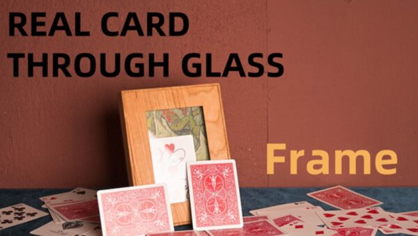 Real Card Through Glass (Frame) by Yang Lei.